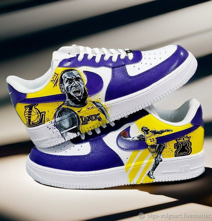 ��������� ����� Nike Air Force �������, ������, Lakers, ������ ������� ������ ������ �� �����