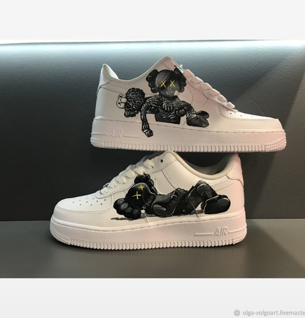��������� �����, ������ ����� Nike Air Force 1, kaws, ������ ������� ������ ������ �� �����
