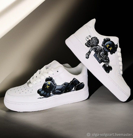 ��������� �����, ������ ����� Nike Air Force 1, kaws, ������ ������� ������ ������ �� �����
