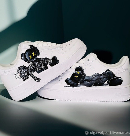 ��������� �����, ������ ����� Nike Air Force 1, kaws, ������ ������� ������ ������ �� �����